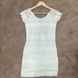 Elegant White Lace Dress